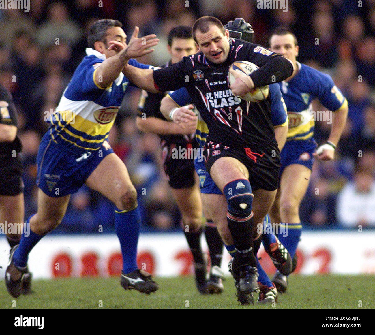 Warrington v St Helens rugby lge Banque D'Images