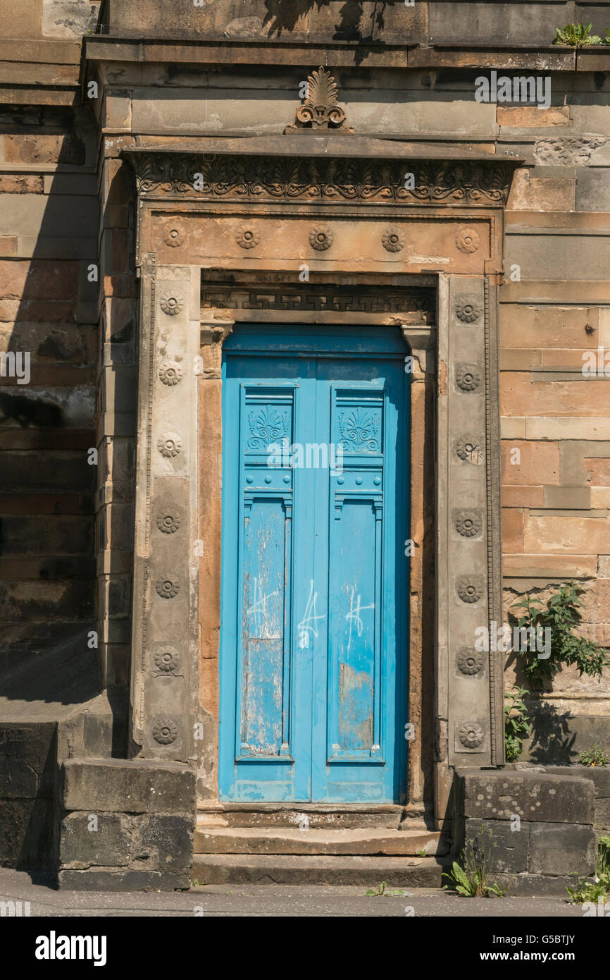 Chemin Caledonia par l'Église grecque Alexander Thomson Glasgow, Écosse,,UK, Banque D'Images