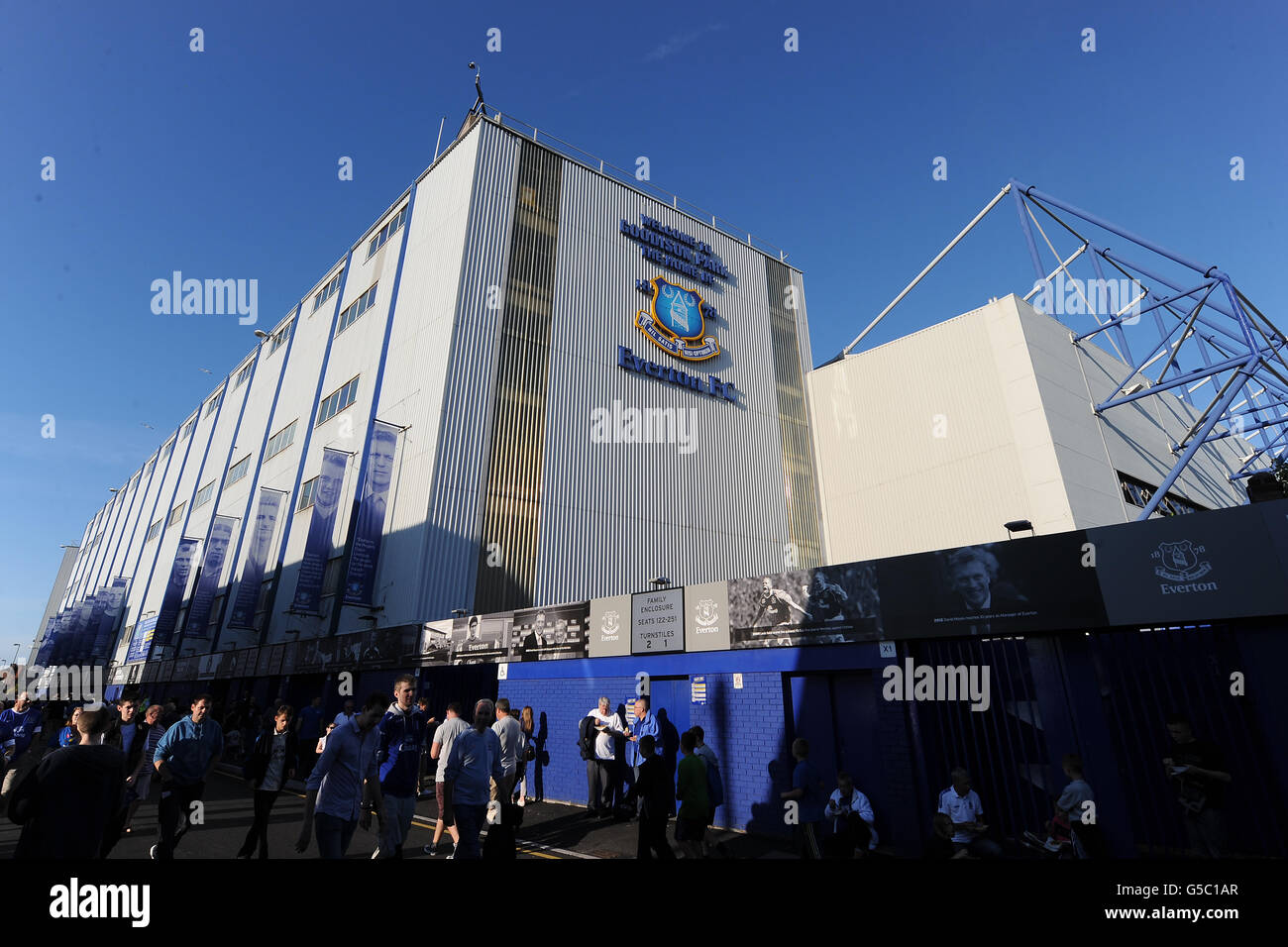 Football - pré-saison amical - Everton / AEK Athènes - Goodison Park.Vue générale de Goodison Park Banque D'Images