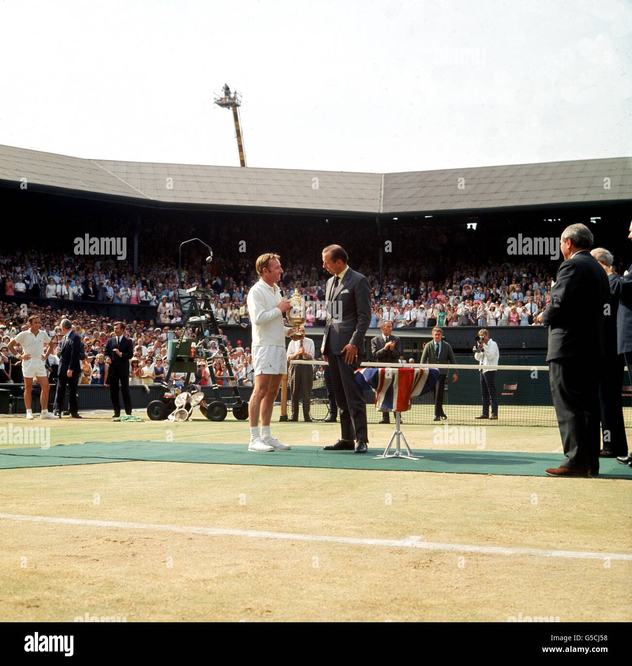 Tennis - Wimbledon - masculin - Final - Rod Laver v John Newcombe Banque D'Images