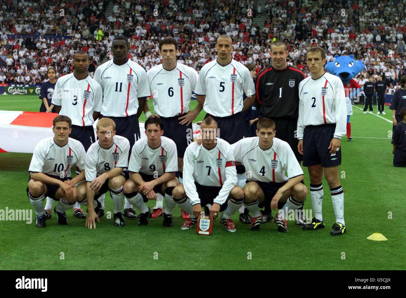 Groupe de l'équipe Angleterre Banque D'Images