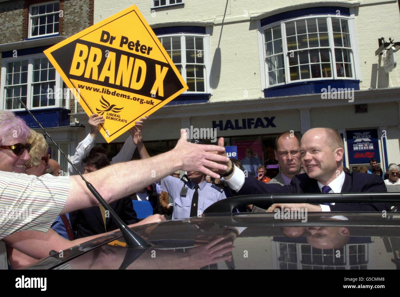 La campagne électorale de La Haye Banque D'Images