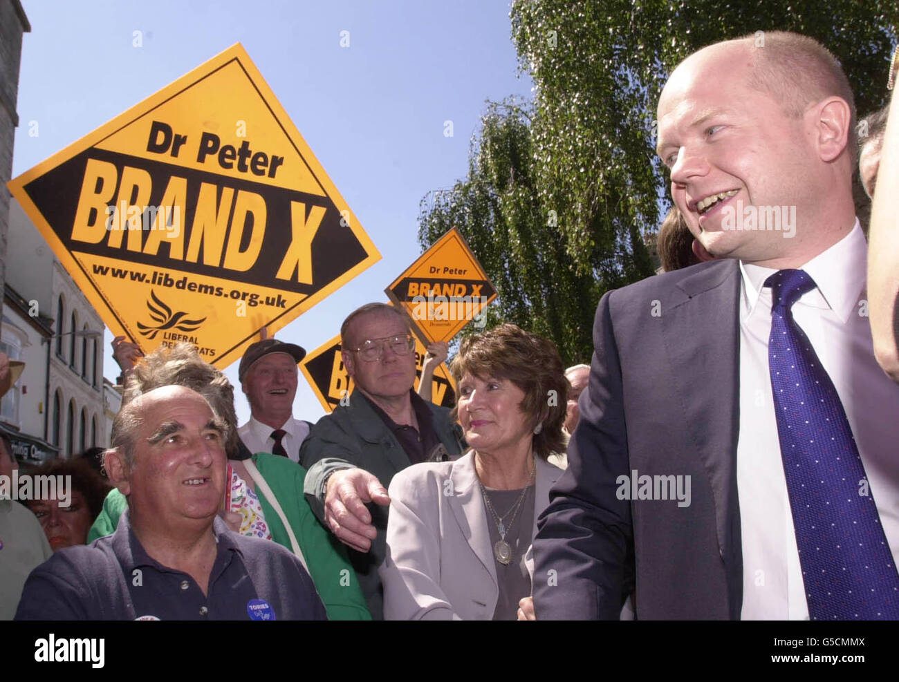 La campagne électorale de La Haye Banque D'Images
