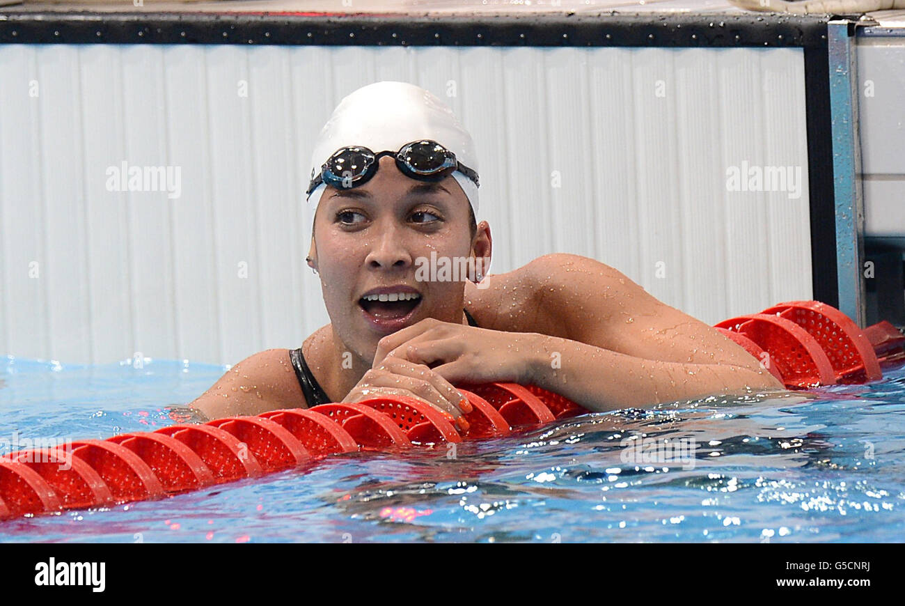 Ranomi Kromowidjojo des Pays-Bas célèbre après avoir remporté la finale Freestyle de 100 m pour Femme Banque D'Images