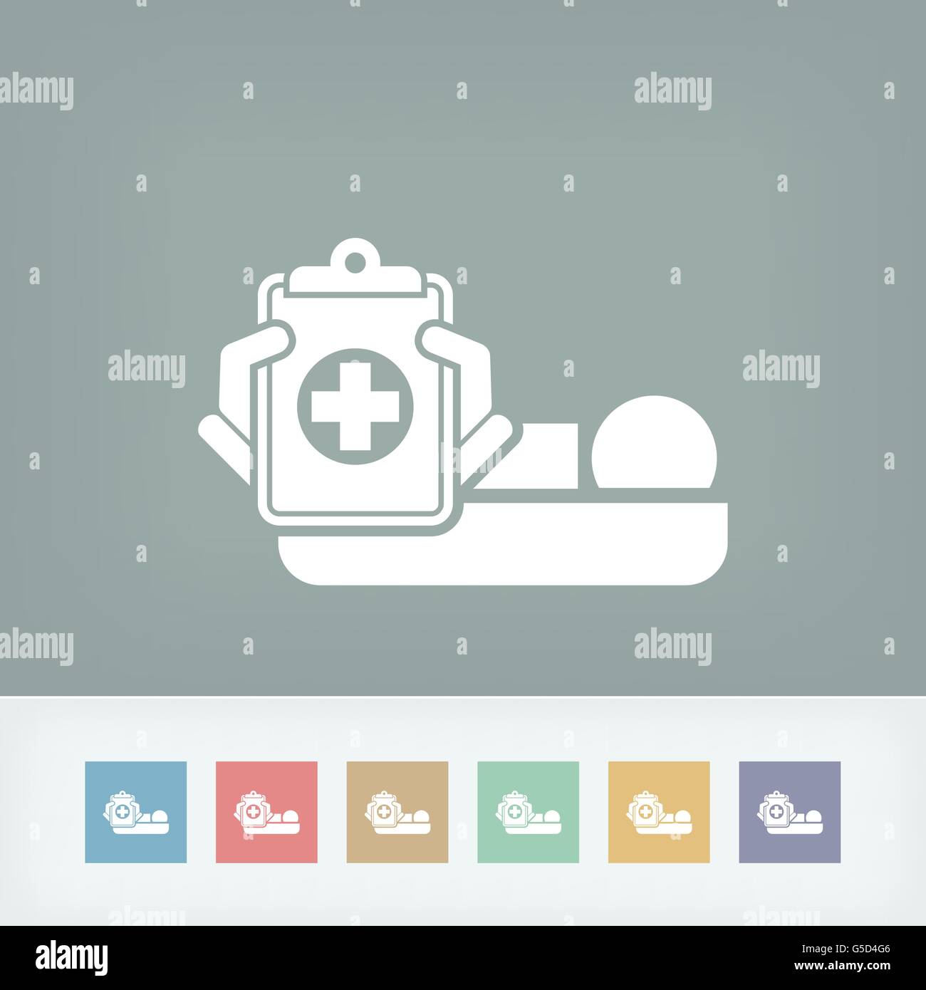 Chambre d’hôpital Illustration de Vecteur