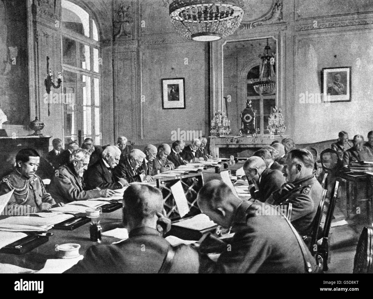 La Première Guerre mondiale - Le Traité de Versailles - 1919 Banque D'Images