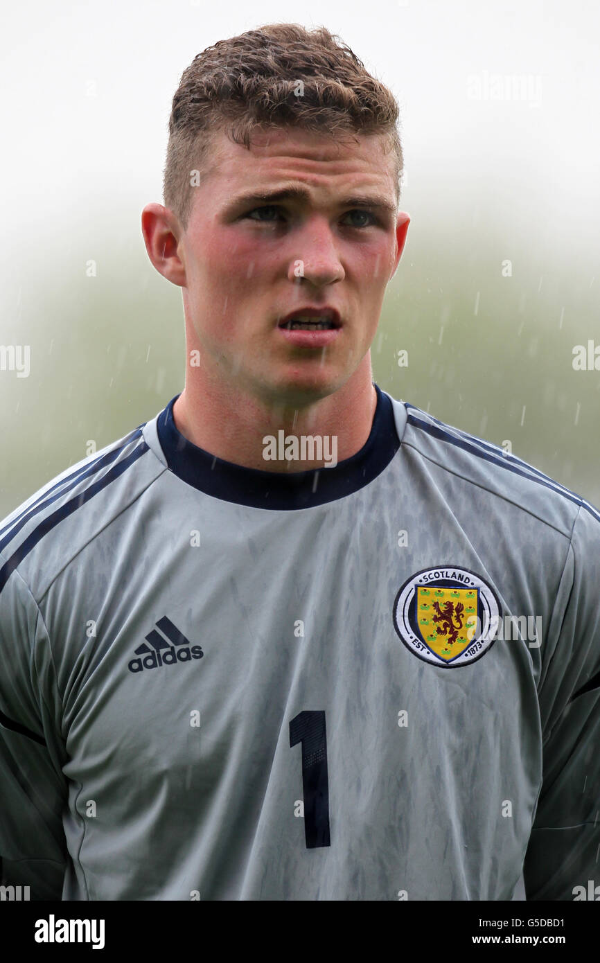 Football - International Challenge Match - Scotland U19 / Germany U19 - The Falkirk Stadium. Jack Hamilton, Écosse Banque D'Images Football - International Challenge Match - Scotland U19 / Germany U19 - The Falkirk Stadium. Jack Hamilton, Écosse Banque D'Images