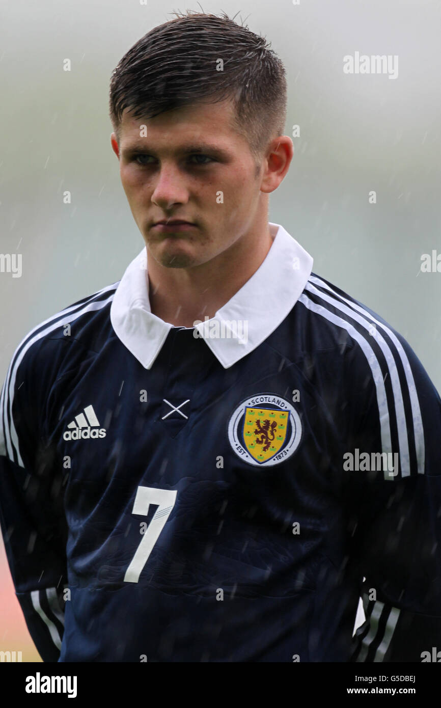 Football - International Challenge Match - Scotland U19 / Germany U19 - The Falkirk Stadium.Matthew Kennedy, Écosse Banque D'Images Football - International Challenge Match - Scotland U19 / Germany U19 - The Falkirk Stadium.Matthew Kennedy, Écosse Banque D'Images