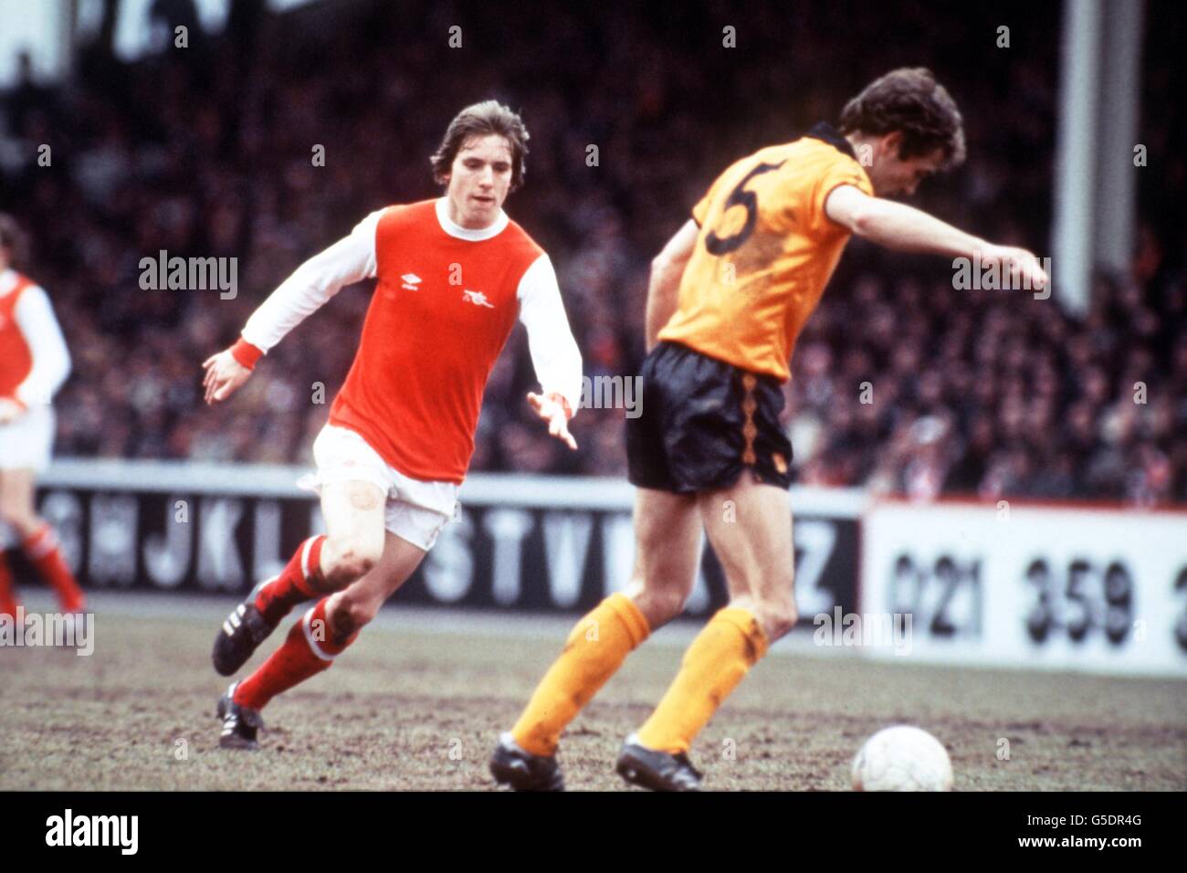 Football - League Division One - Arsenal / Wolverhampton Wanderers. Steve Gatting, Arsenal Banque D'Images