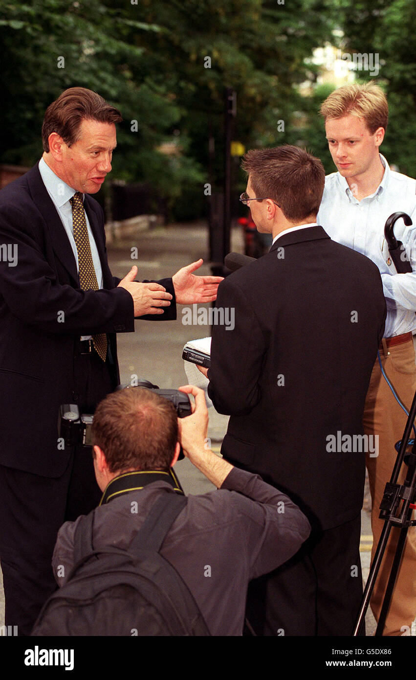 Réaction de la direction du parti conservateur Portillo Banque D'Images