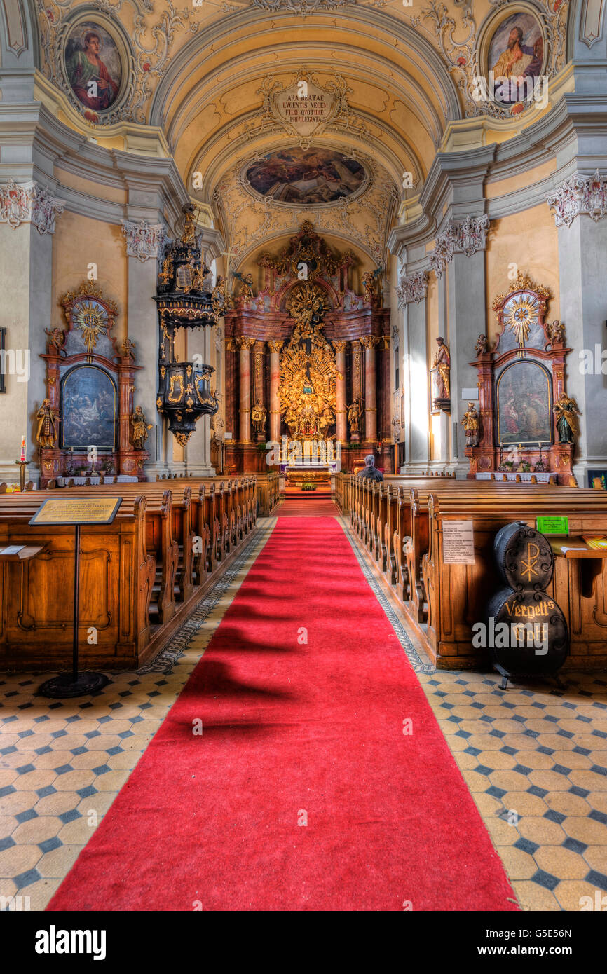 Église de pèlerinage sur Poestlingberg à Linz, Haute Autriche, Autriche, Europe Banque D'Images
