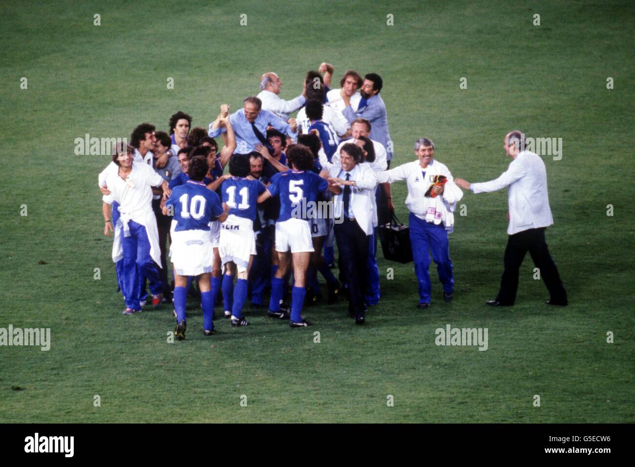 Soccer - Finale de la Coupe du Monde FIFA 1982 - Italie / Allemagne de l'Ouest - Santiago Bernabeu Stadium Banque D'Images