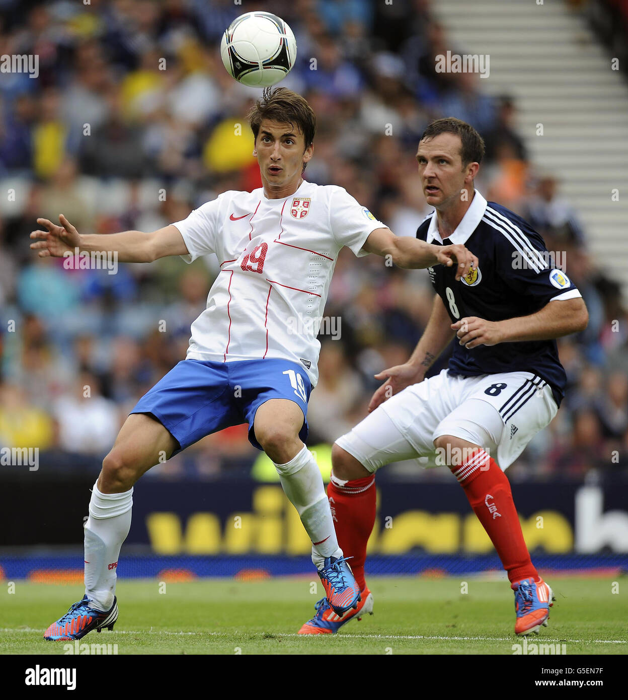 Football - Coupe du Monde FIFA 2014 Qualifications - Groupe Europe A - Ecosse v Serbie - Hampden Park Banque D'Images