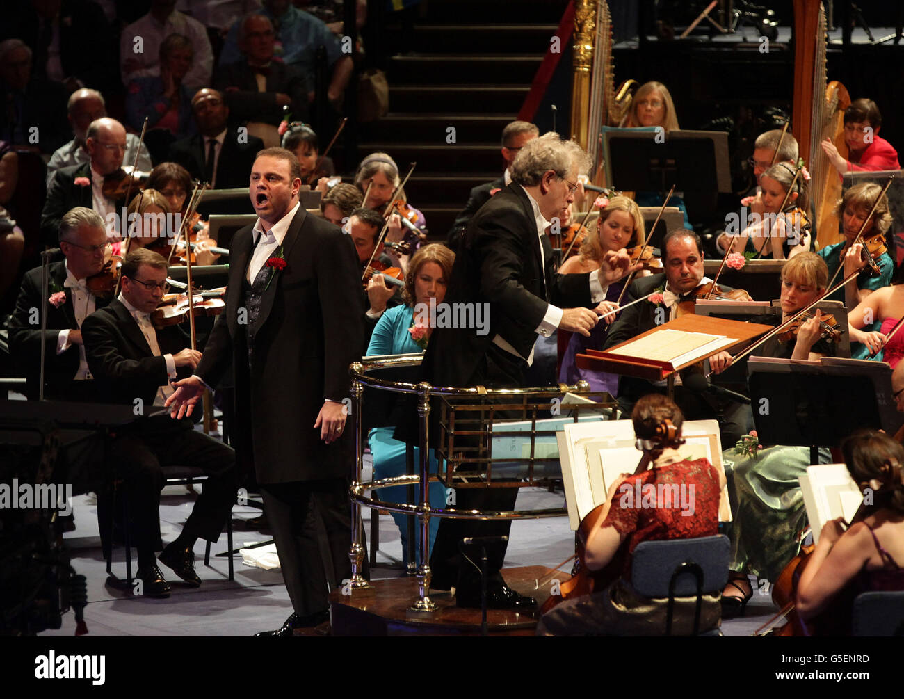 BBC Last Night of the Proms Banque D'Images