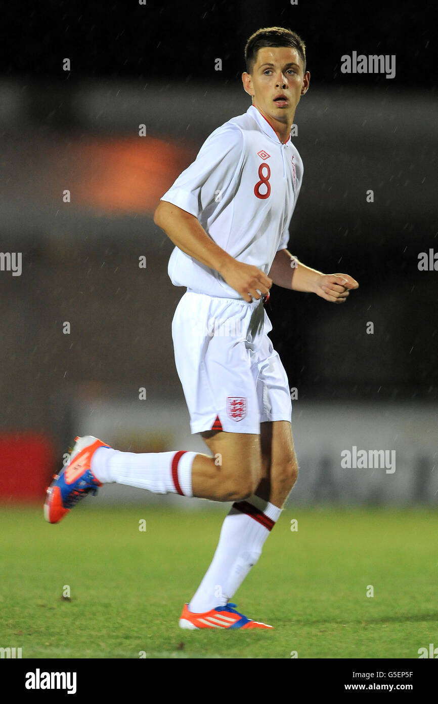 Football - le tournoi international St George's Park - Angleterre U17 / Turquie U17 - Stade Sixfields. Charlie Colkett, Angleterre U17 Banque D'Images