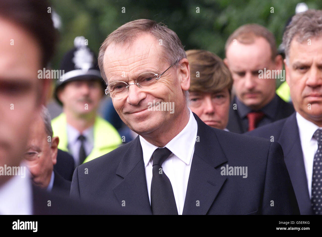 Jeffrey Archer Mère Funeral Banque D'Images