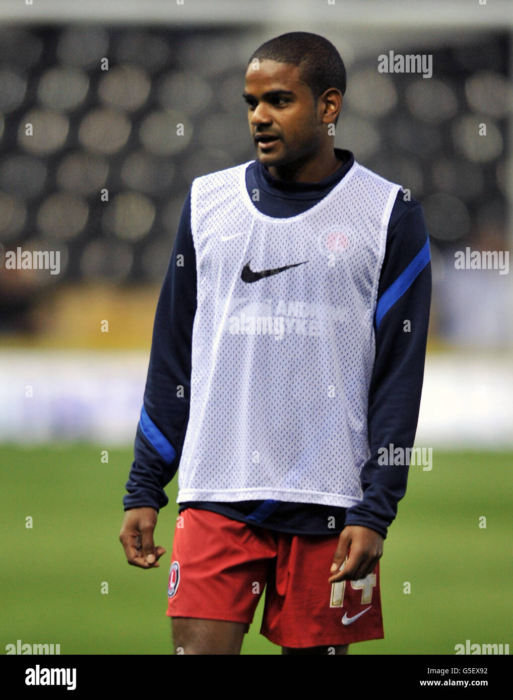 Football - npower football League Championship - Derby County v Charlton Athletic - Pride Park.Bradley Pritchard de Charlton Athletic lors du match de championnat de la npower football League au Pride Park, Derby. Banque D'Images