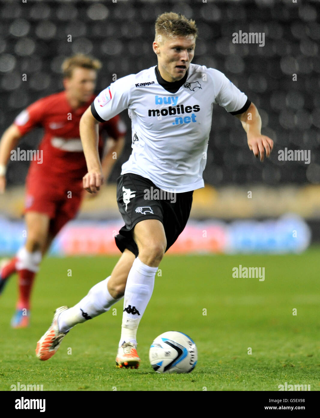 Football - npower football League Championship - Derby County v Charlton Athletic - Pride Park.Jeff Hendrick du comté de Derby lors du match de championnat de la npower football League au Pride Park, Derby. Banque D'Images