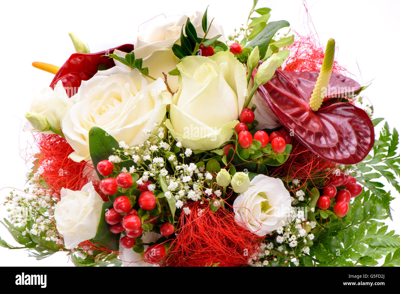 Bouquet de fleurs colorées Banque D'Images