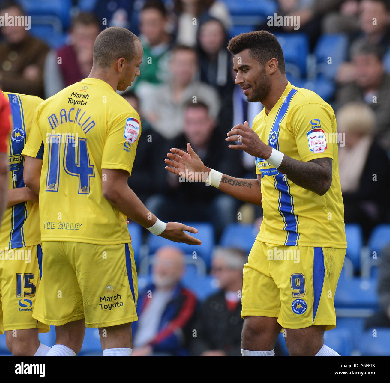 - Football npower Football League - Deux Chesterfield v Torquay United - Proact Stadium Banque D'Images