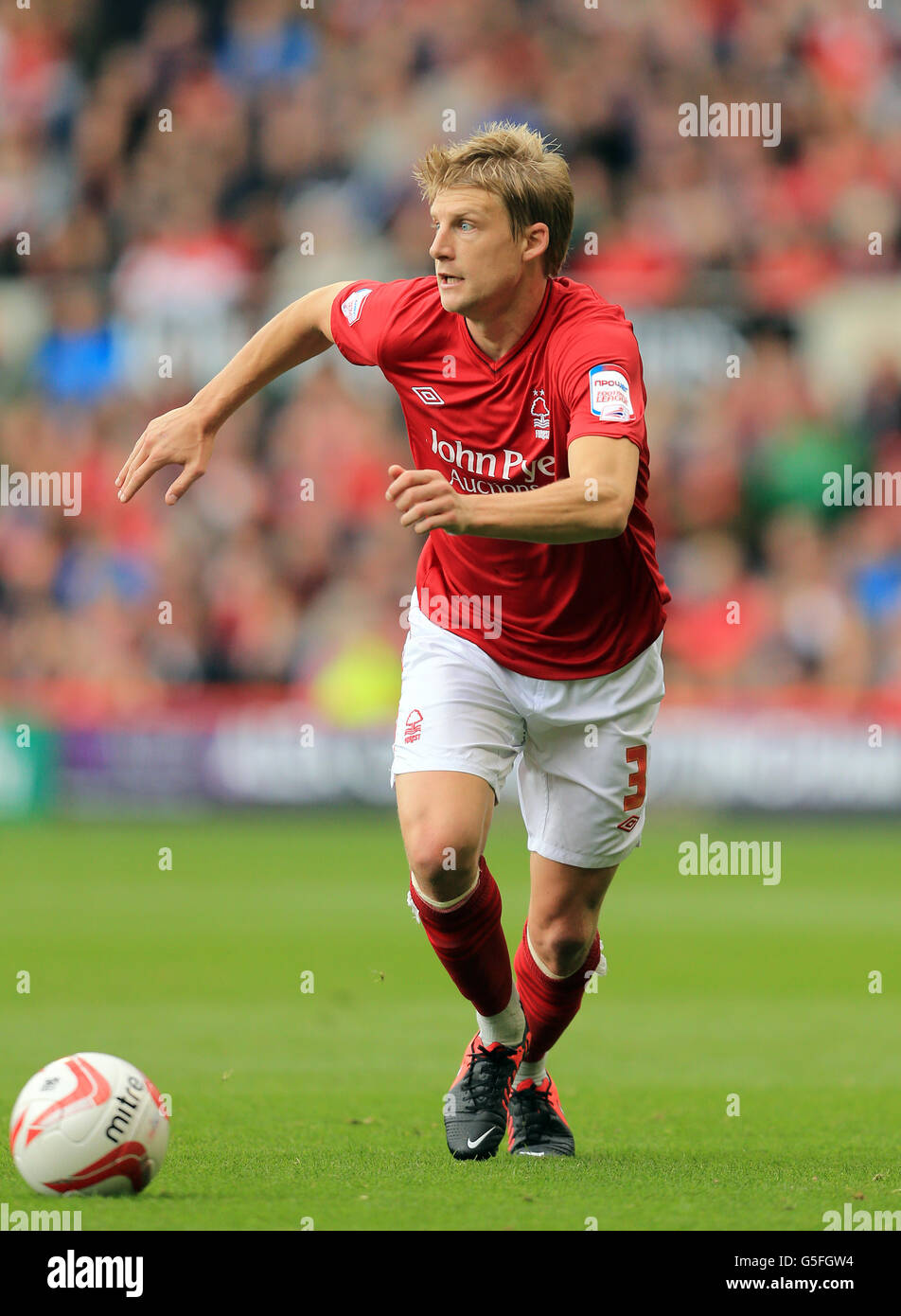 Football - npower football League Championship - Nottingham Forest v Derby County - City Ground. DaN Harding, forêt de Nottingham Banque D'Images