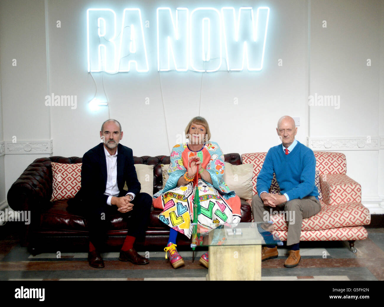 Lancement de l'exposition Maintenant RA Banque D'Images