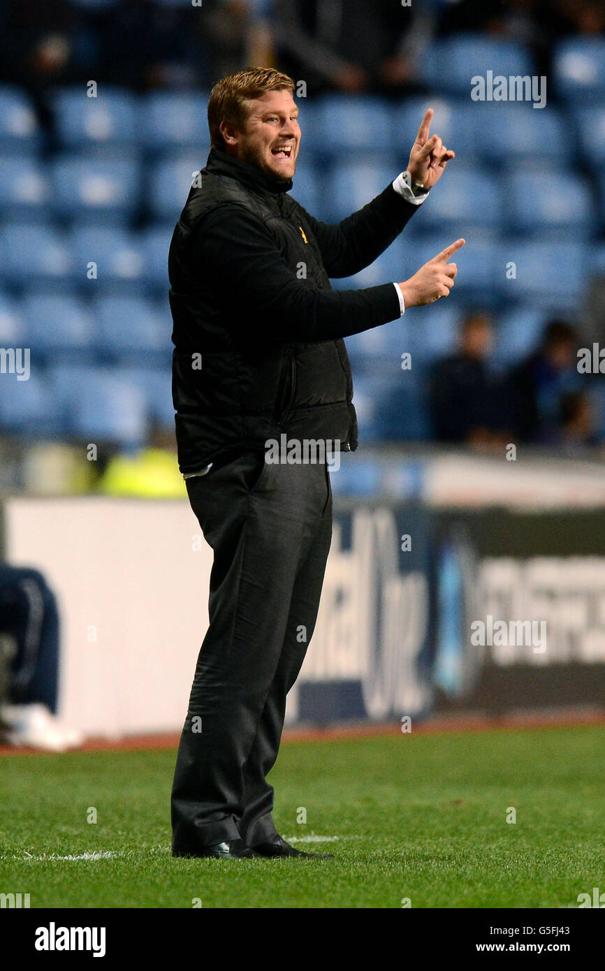 Football - npower football League One - Coventry City / Milton Keynes dons - Ricoh Arena.Directeur Milton Keynes Dons directeur Karl Robinson Banque D'Images