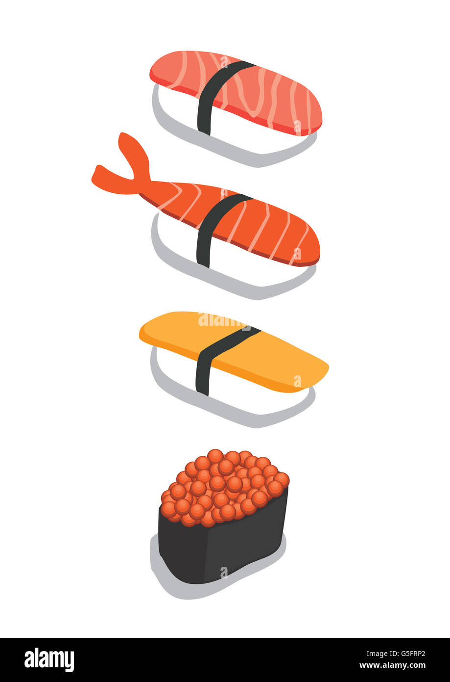 Illustrations de Sushi Banque D'Images
