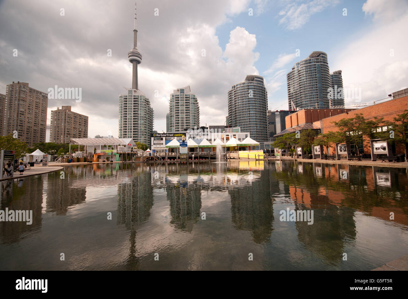 Amérique du Nord, Canada, Ontario, Toronto, Queens Quay Banque D'Images
