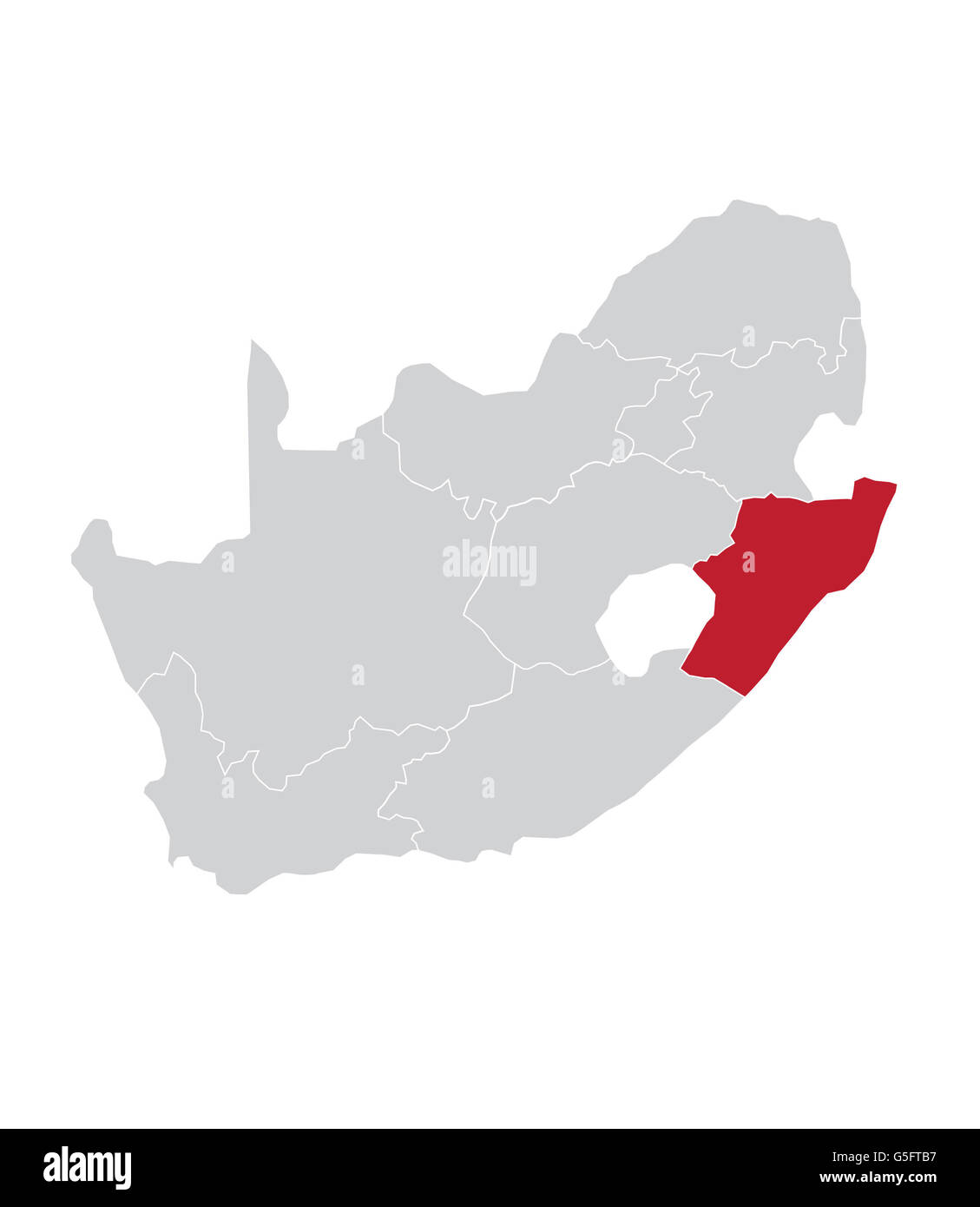 Site de KwaZulu-Natal, Afrique du Sud Banque D'Images