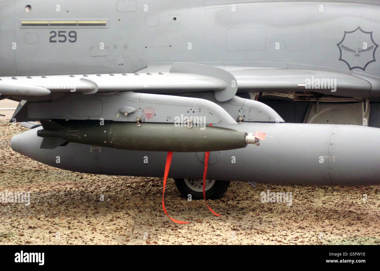 Hawk MK 120 missiles sur la base aérienne de 2011 Spectacle aérien et le style de Waterkloof Expo. Banque D'Images