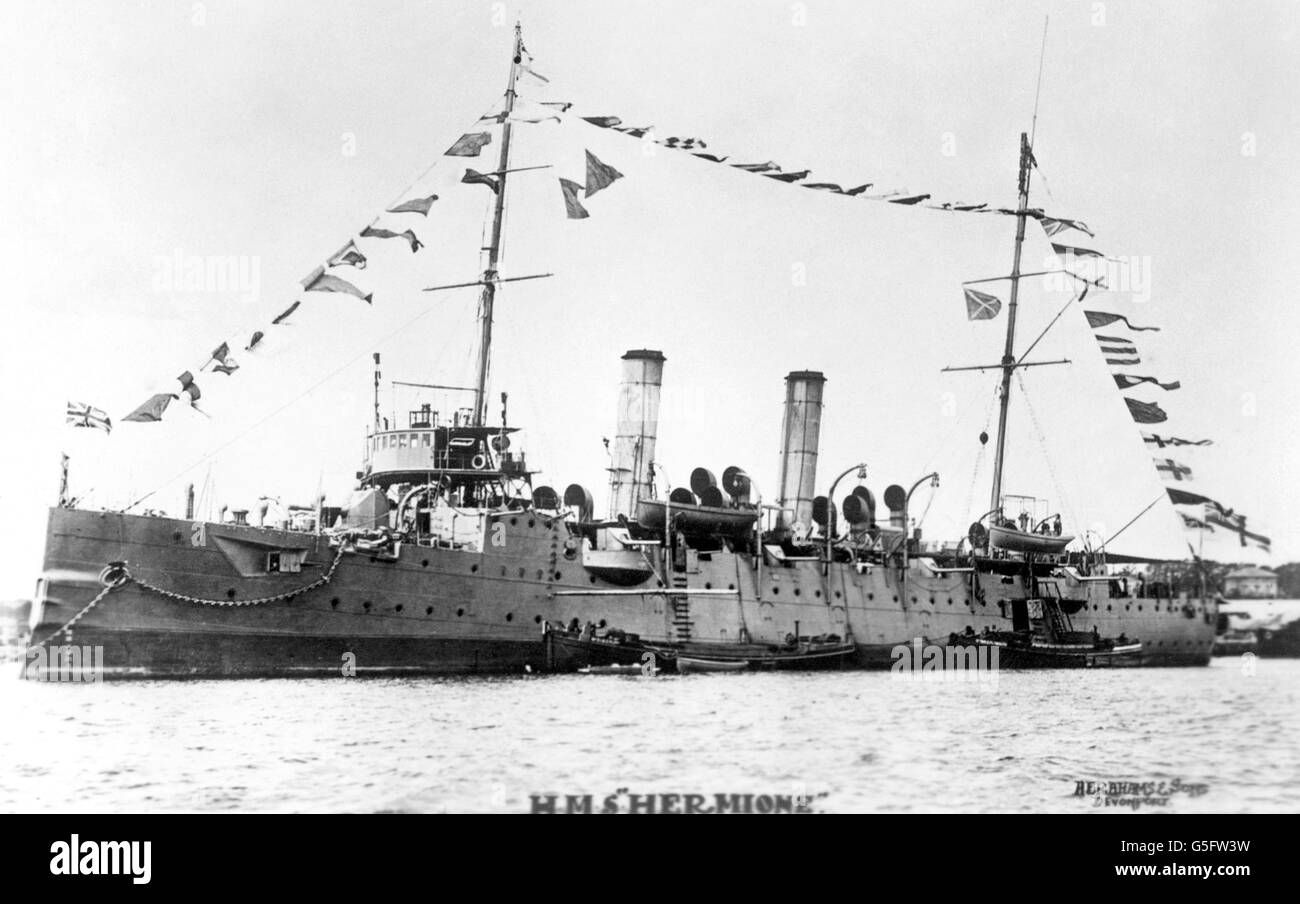 HMS Hermione, qui a été acheté par la Marine Society pour servir de navire de formation à la place de Warmalgré à Tilbury. Banque D'Images