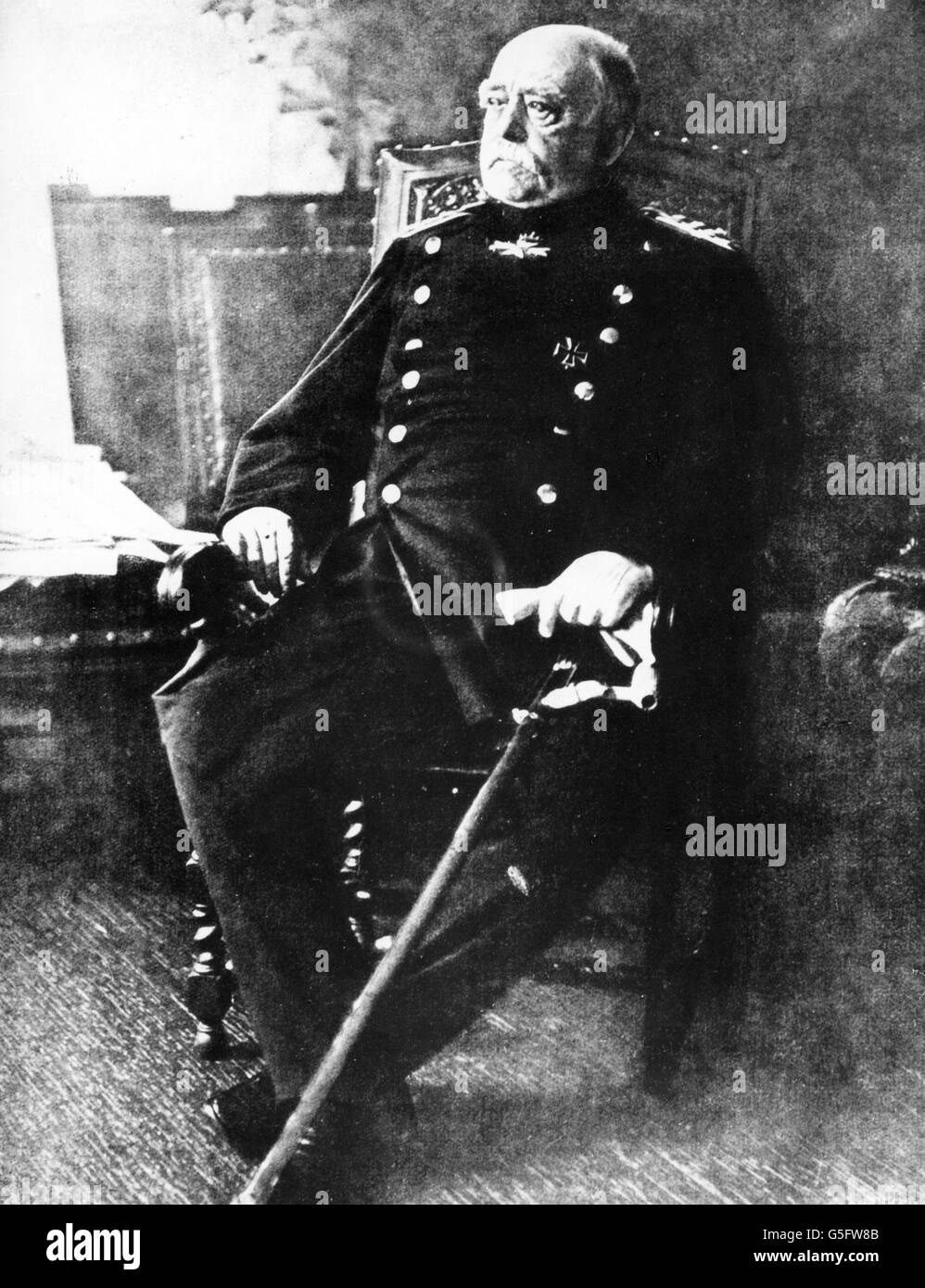 Bismarck, Otto von, 1.4.1815 - 30.7.1898, homme politique allemand, pleine longueur, dans son étude, Friedrichsruh, 1893, l'artiste n'a pas d'auteur pour être effacé Banque D'Images