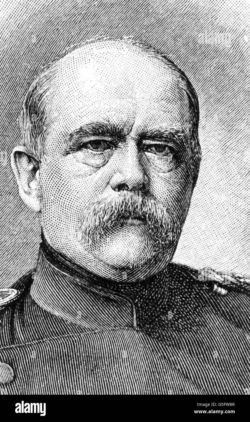 Bismarck, Otto von, 1.4.1815 - 30.7.1898, homme politique allemand, chancelier de l'Empire allemand 4.5.1871 - 20.3.1890, portrait, gravure sur bois, 1871, l'artiste n'a pas d'auteur pour être effacé Banque D'Images