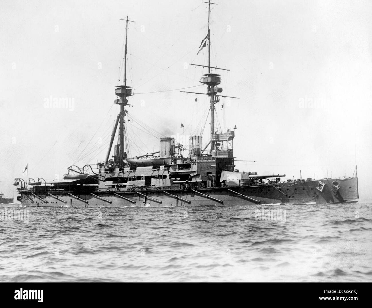 La Première Guerre mondiale - British Royal Navy - HMS Agamemnon Banque D'Images