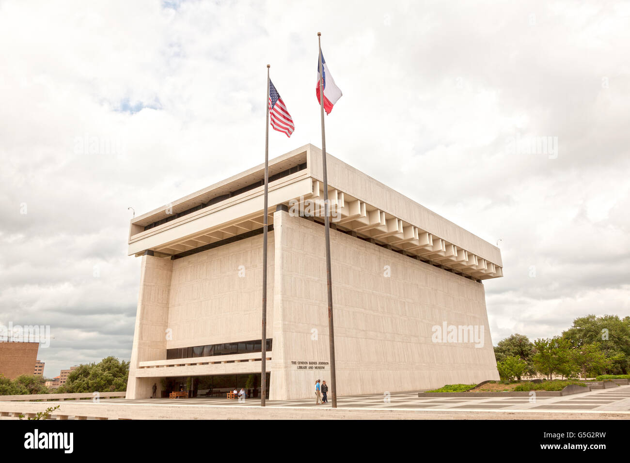 La bibliothèque LBJ et Museum à Austin, Texas Banque D'Images