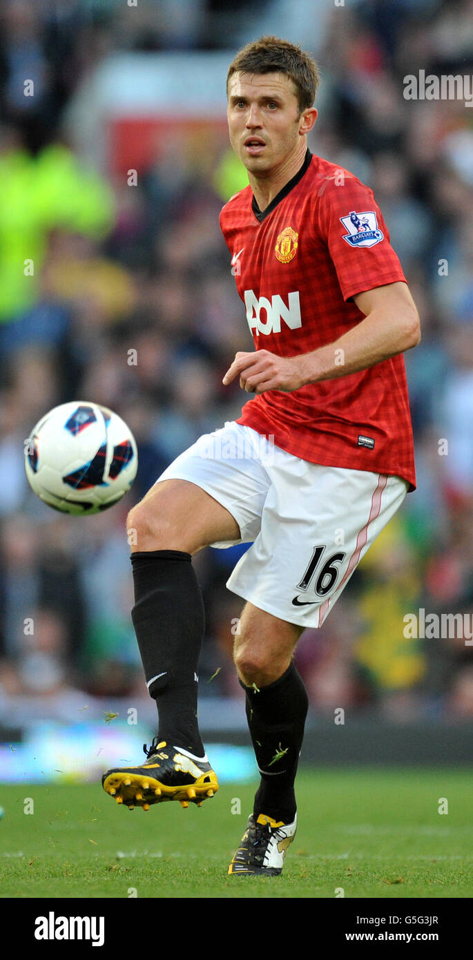 Football - Barclays Premier League - Manchester United / Tottenham Hotspur - Old Trafford. Michael Carrick de Manchester United Banque D'Images