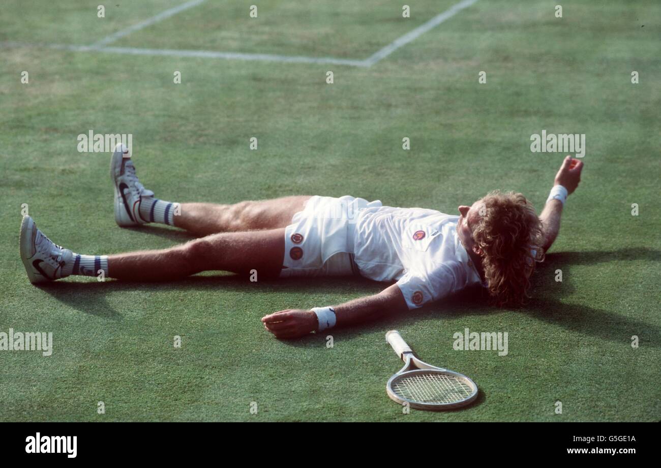Tennis.Wimbledon 1984 Vias Gerulaitis Banque D'Images