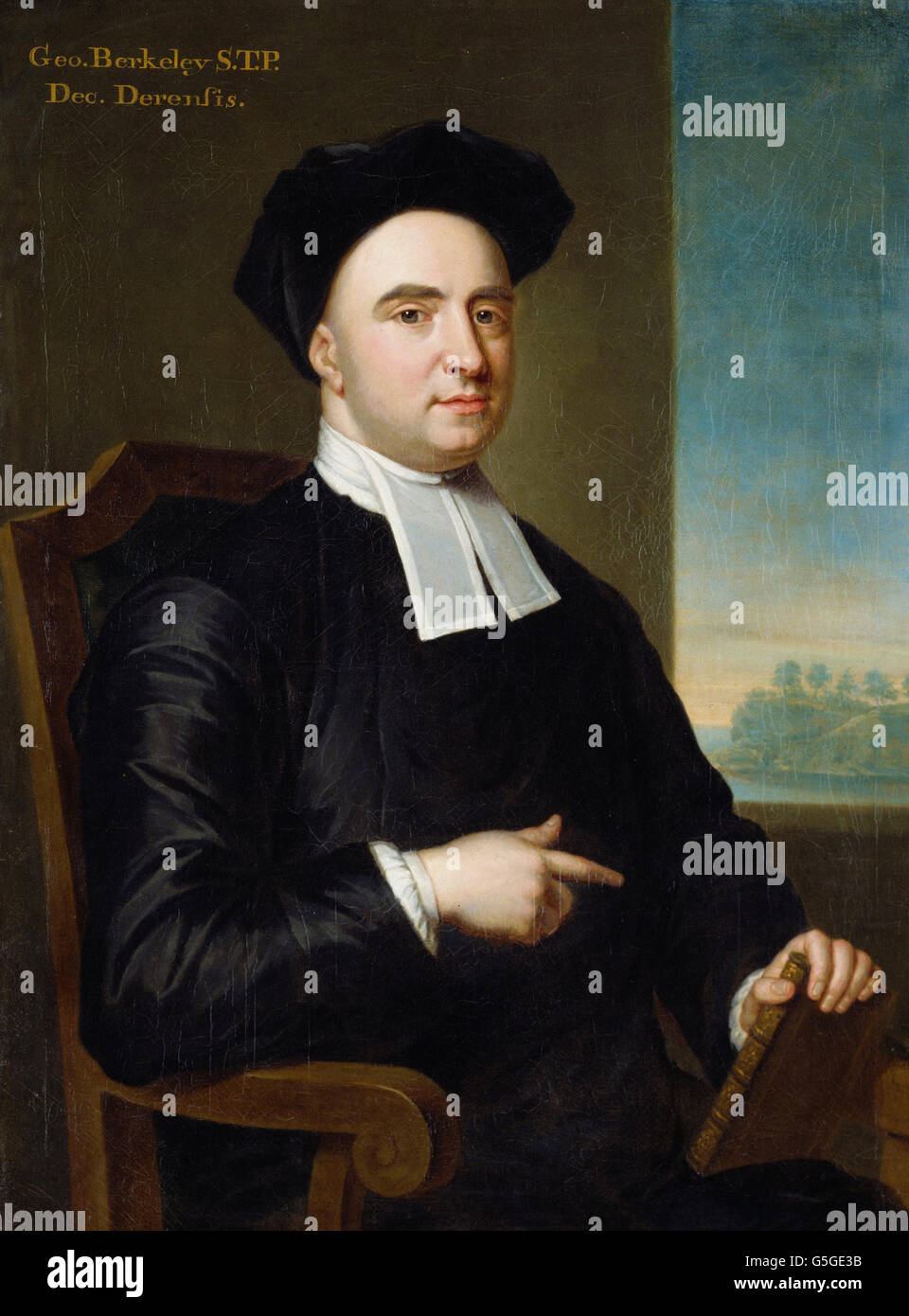 John Smibert - l'évêque George Berkeley Banque D'Images