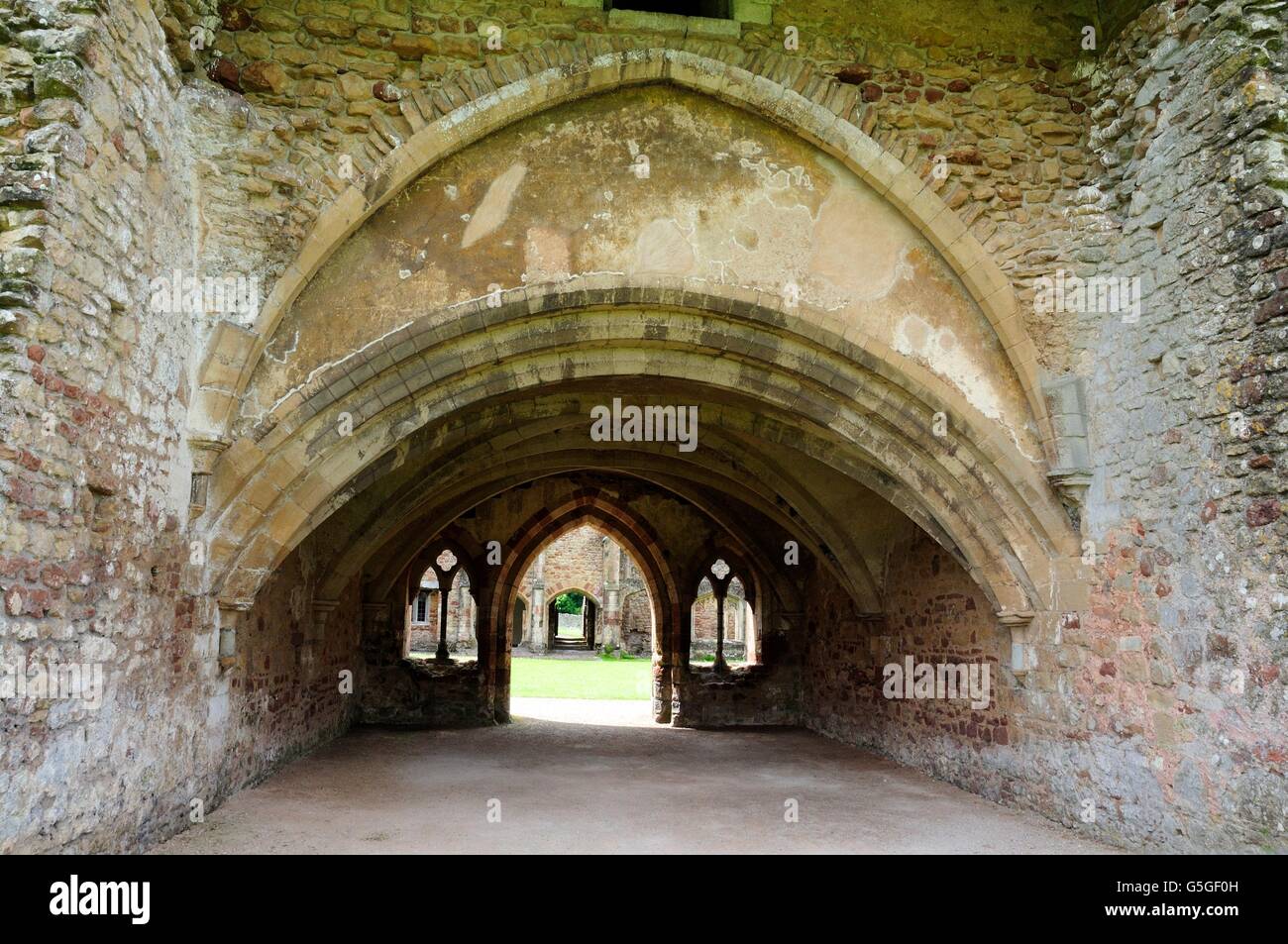 Chapter House Abbaye de Cleeve Cistersian Moastery Washford Watchet Angleterre Somerset Banque D'Images