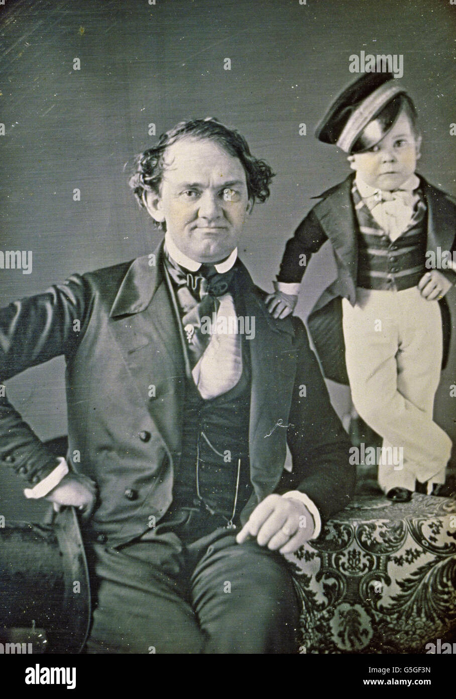 Samuel racine ou Marc Aurèle racine - P.T. Barnum et Général Tom Thumb Banque D'Images Samuel racine ou Marc Aurèle racine - P.T. Barnum et Général Tom Thumb Banque D'Images