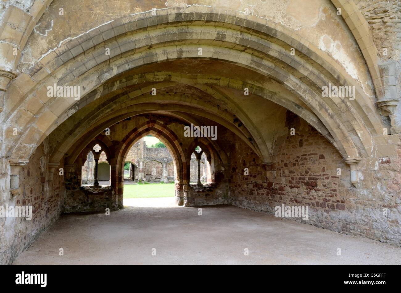 Chapter House Abbaye de Cleeve Cistersian Moastery Washford Watchet Angleterre Somerset Banque D'Images