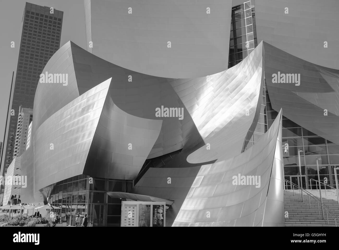 Walt Disney Concert Hall, Los Angeles. Banque D'Images