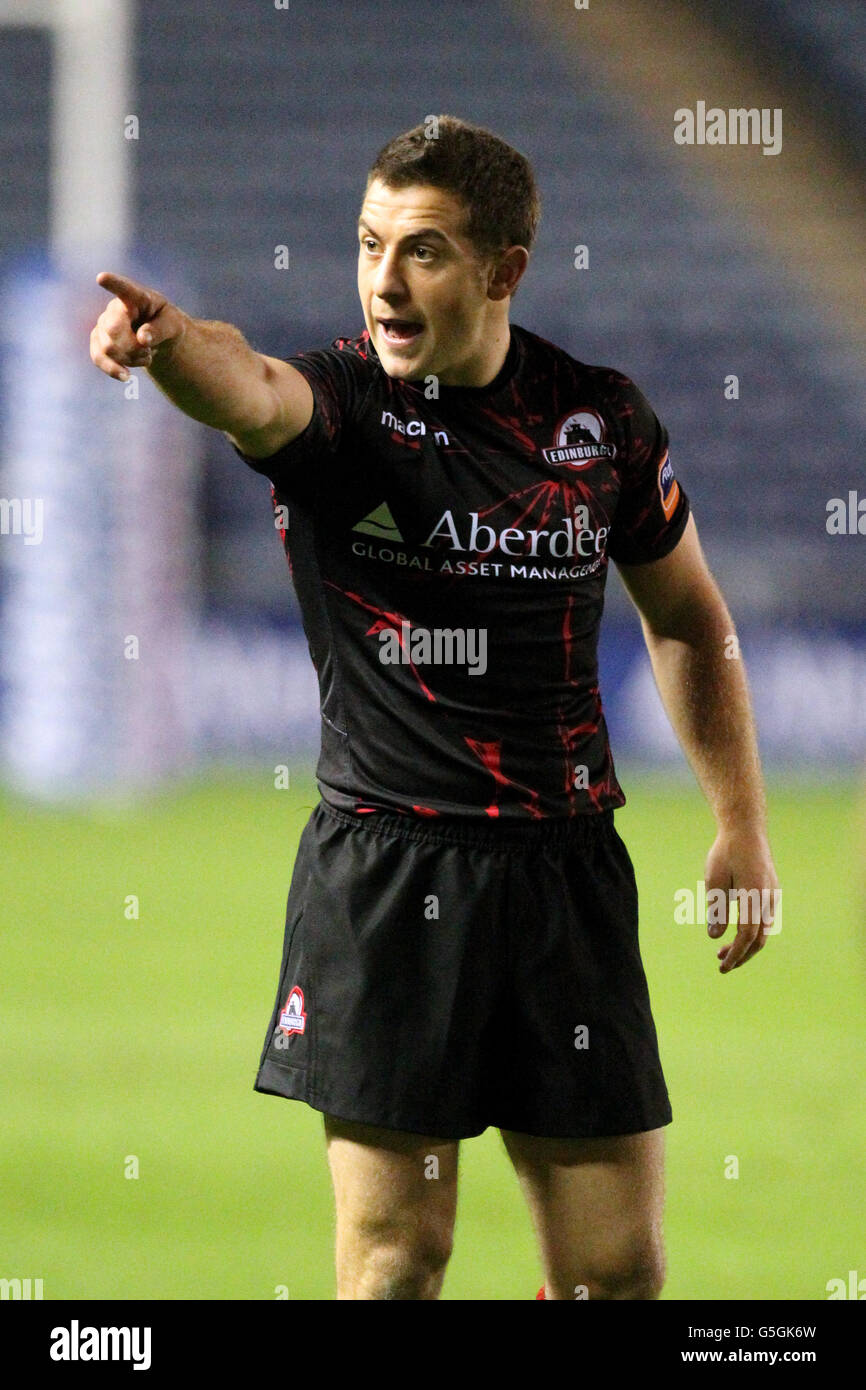 Rugby Union - RaboDirect PRO 12 - Edinburgh v Zebre - stade Murrayfield Banque D'Images