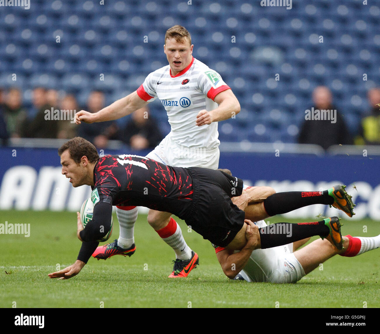 Rugby Union - Heineken Cup - Pool 1 - Saracens v London Édimbourg Murrayfield - Banque D'Images