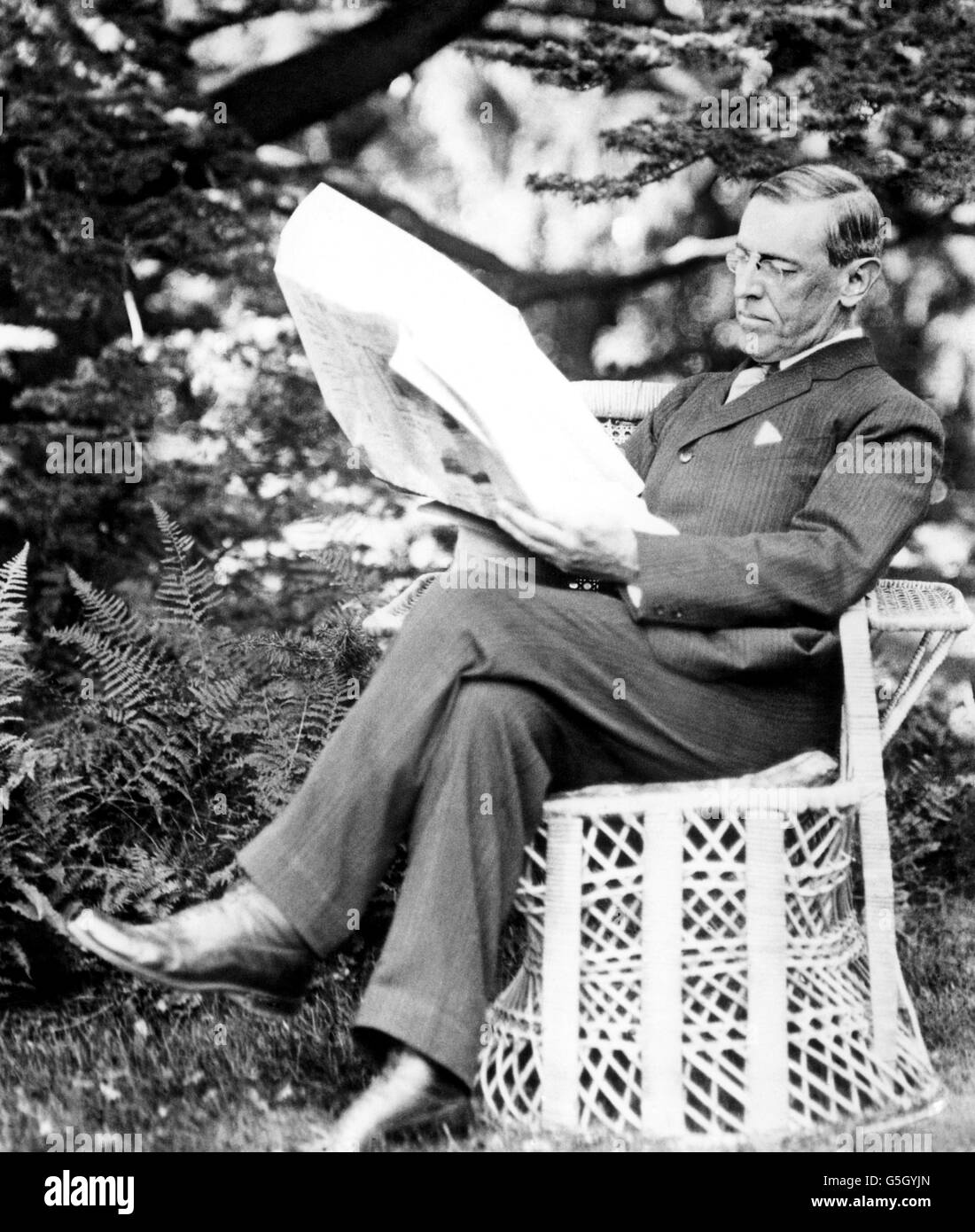 Le président américain Woodrow Wilson - Banque D'Images Le président américain Woodrow Wilson - Banque D'Images