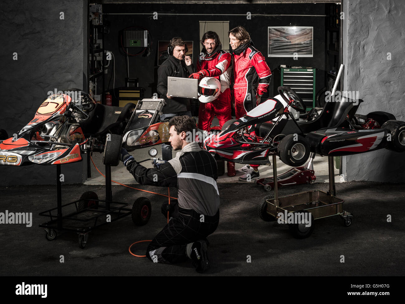 Kart Racing. Banque D'Images
