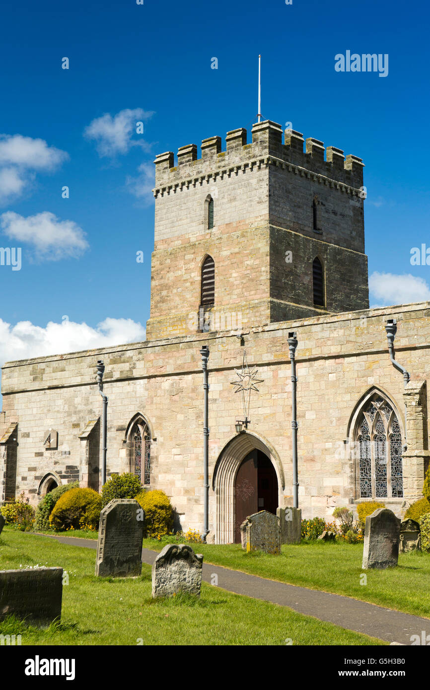 Royaume-uni, Angleterre, Bamburgh Northumberland, église paroissiale de St Aidan Banque D'Images