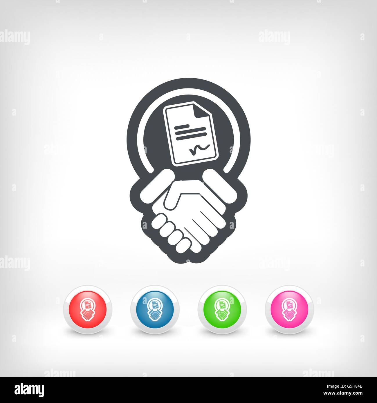 Acceptez les termes et conditions Illustration de Vecteur