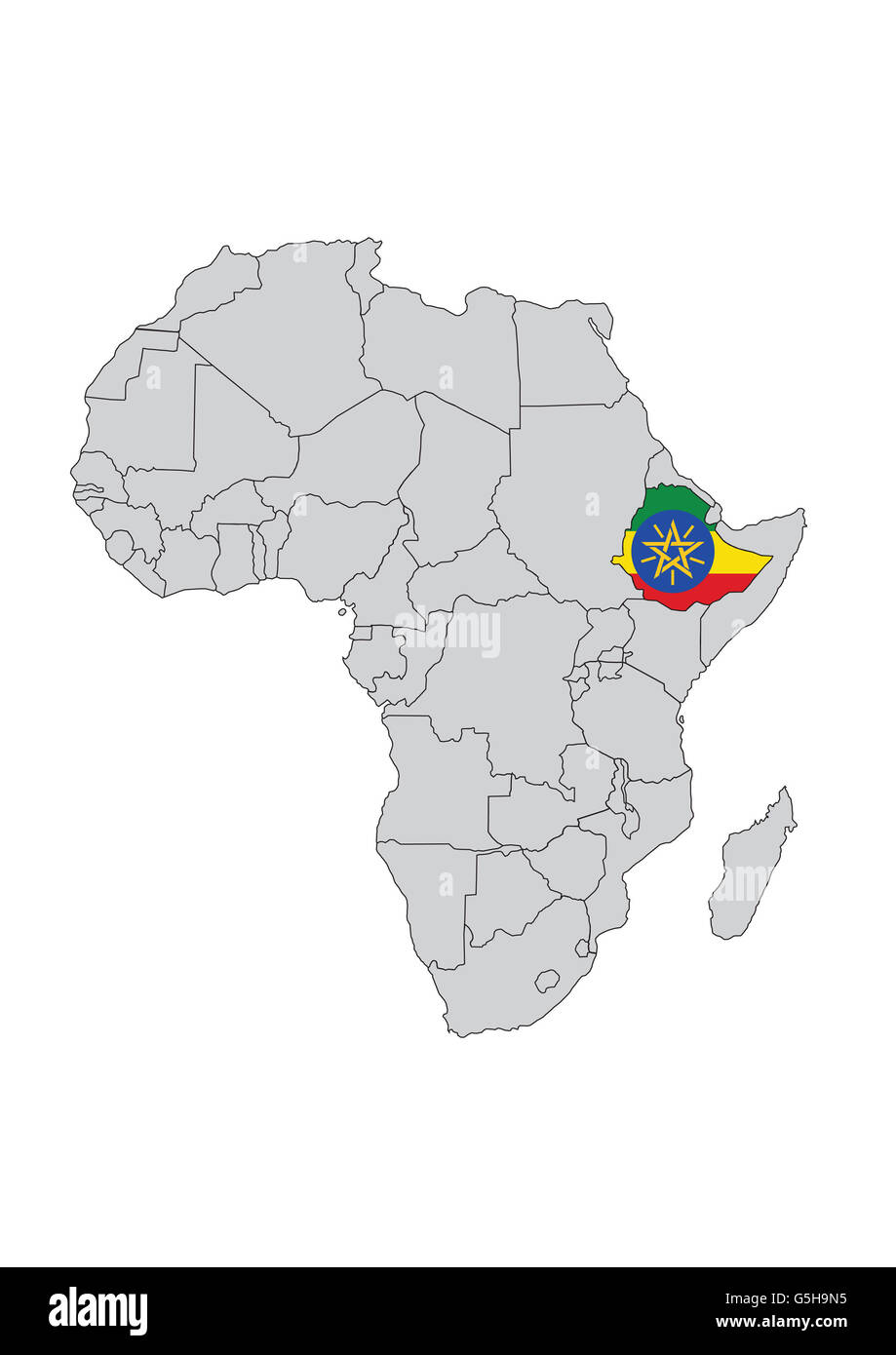 L'Éthiopie, l'Afrique. Banque D'Images